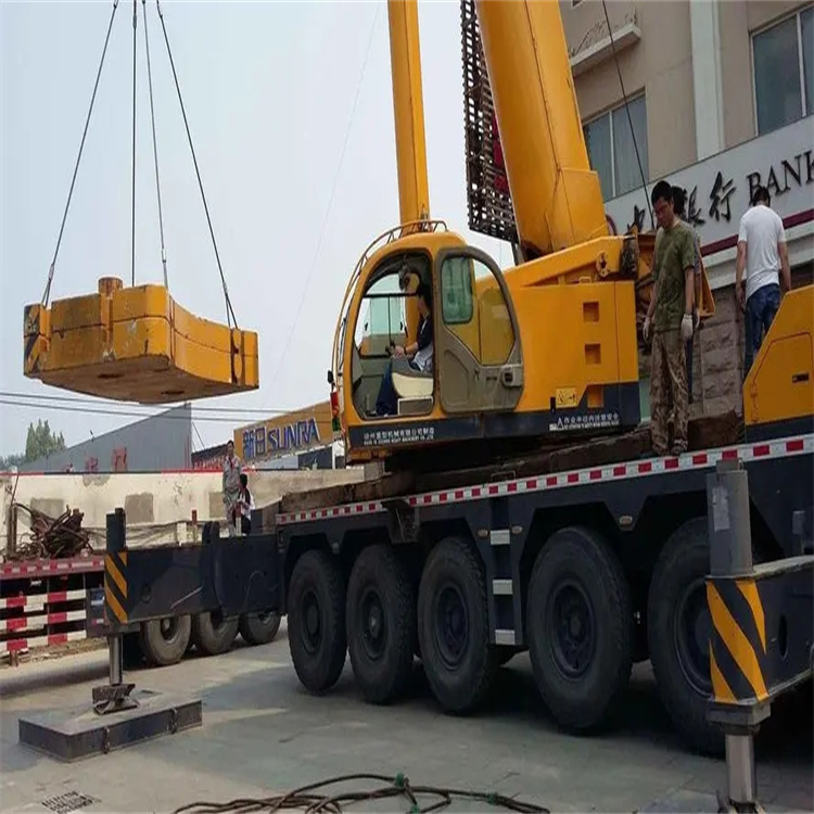 分宜县当地吊车出租|机器吊装|75吨|工厂搬迁服务